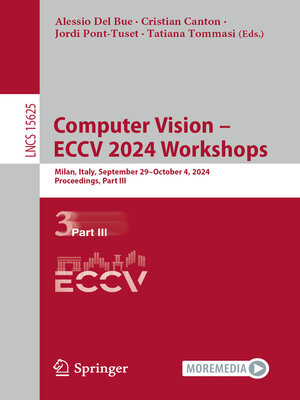 cover image of Computer Vision – ECCV 2024 Workshops